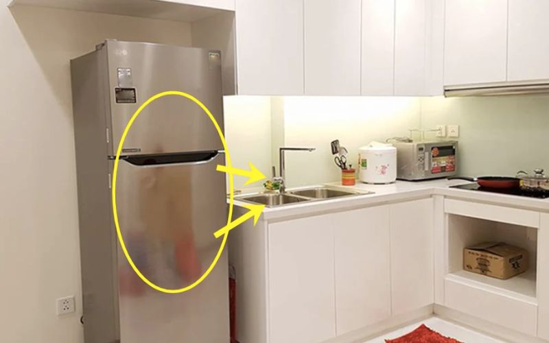 Kiêng kỵ khi đặt tủ lạnh - Không đặt gần vòi nước