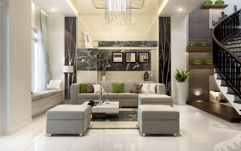 Nguyên tắc thiết kế nội thất phòng khách đẹp - chuẩn - Diện tích phòng khách
